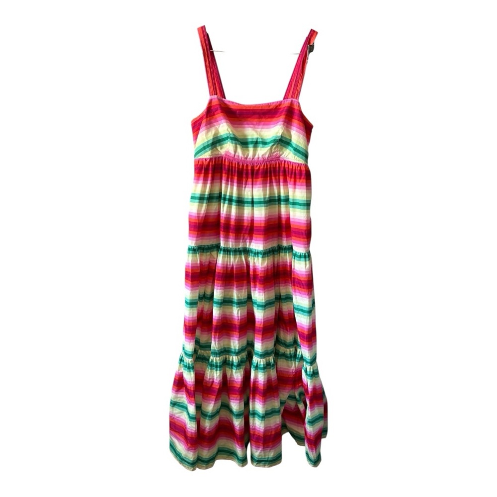 J.CREW Tiered Stripe Maxi Dress Size 8 NWT - Picture 3 of 15